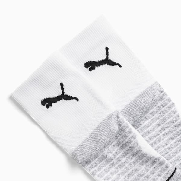 Big Kids' Low Crew Socks [3 Pairs], WHITE / BLACK, extralarge